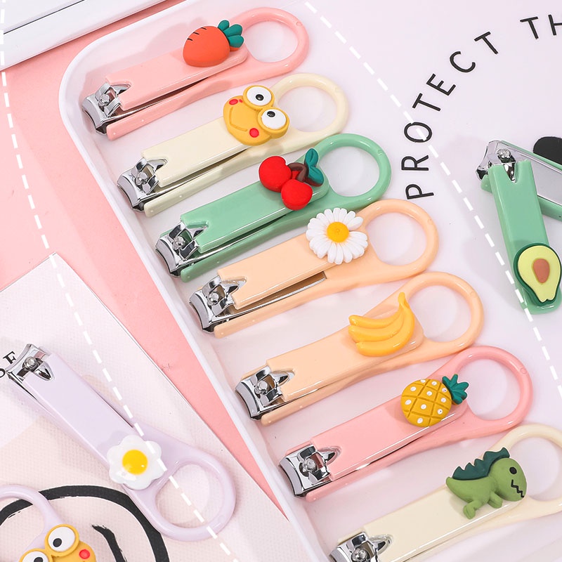 Gunting Kuku Mini Karakter Lucu - Cute Nail Clipper Import Warna Pastel / Pemotong Kuku