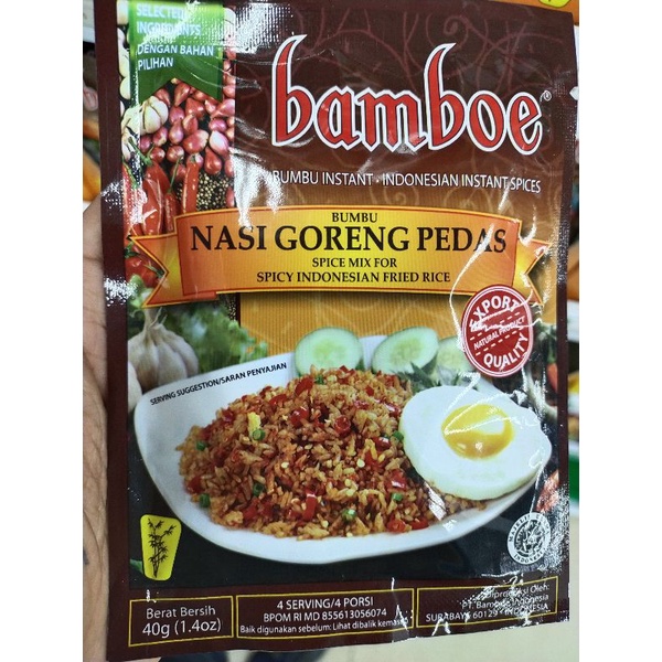 

BAMBOE Bumbu Nasi Goreng Pedas 40gr