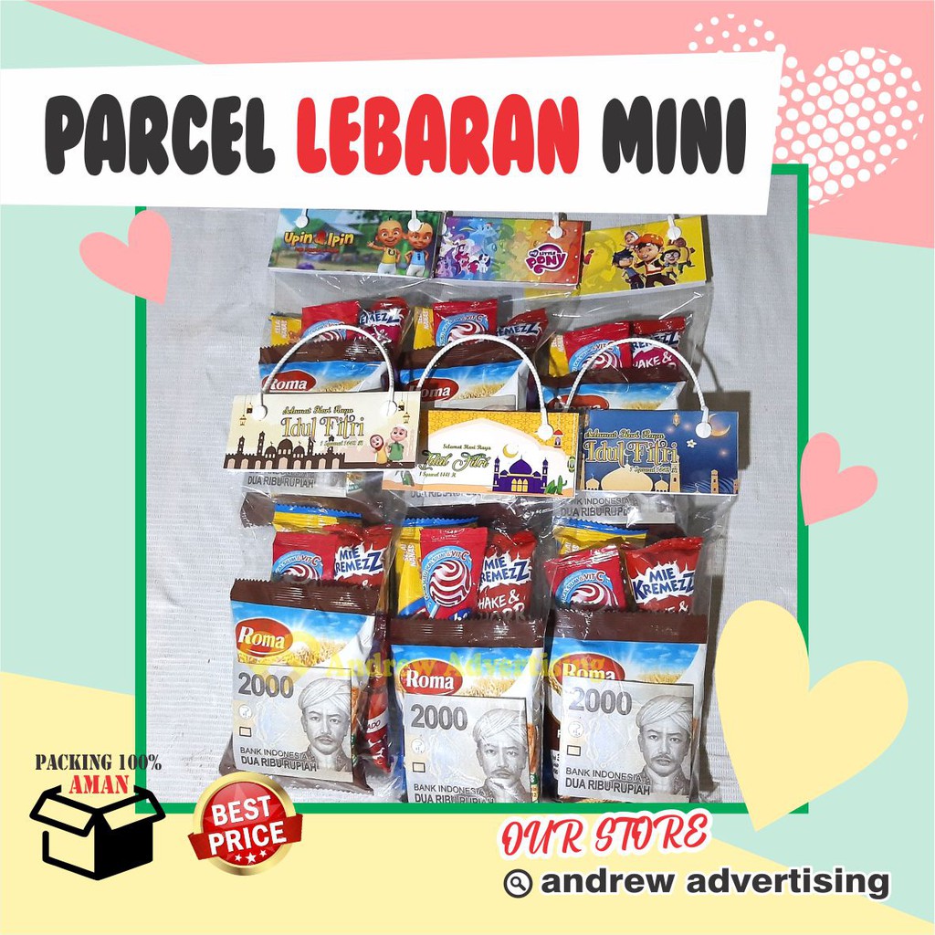 Label Snack Uang Tahun Anak / Label Parcel Lebaran Mini