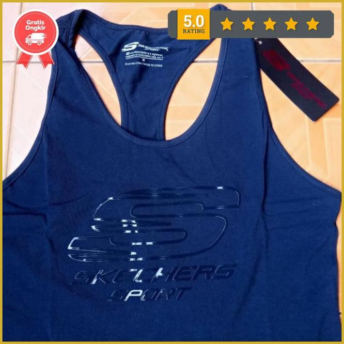 Skechers Woman Sport Tanktop Baju Tank Top Olahraga Wanita Gym Yoga Premium