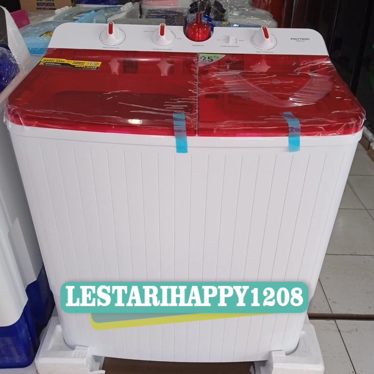 MESIN CUCI 2 TABUNG POLYTRON 9.5 KG PWM 951 KHUSUS JAWA BARAT MURAH