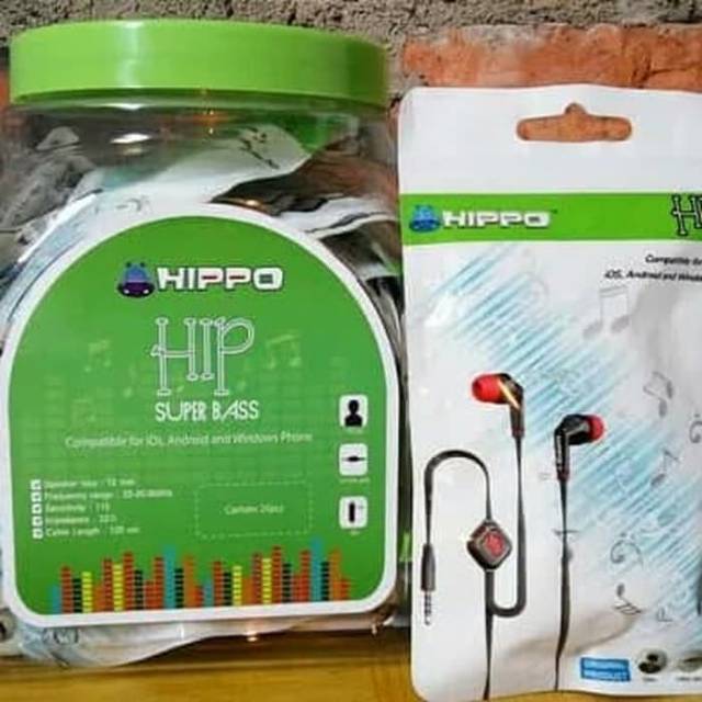 Headset Hippo Hip / heandsfree / Earphone Original Headset hippo hip Toples