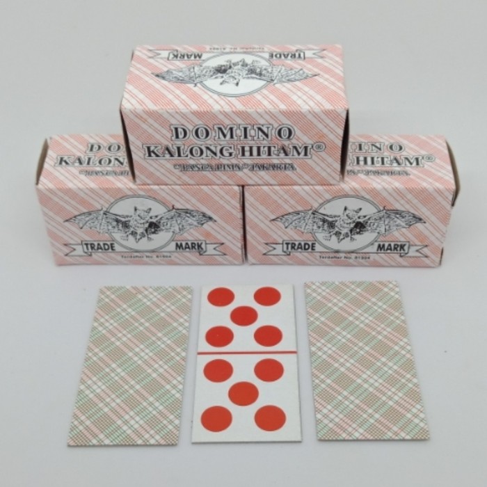 [1 Pcs] Kartu Domino KALONG / Kartu Gapleh Domino Cards