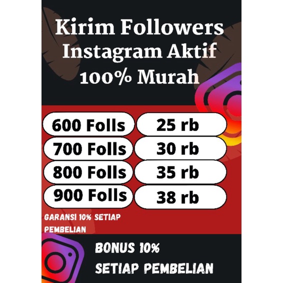 FOLLOWER INSTAGRAM TERMURAH