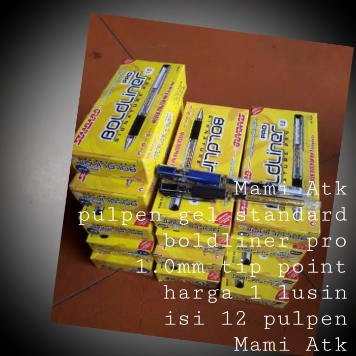 

Jualan Pulpen Standard Bold Liner Pro 1.0Mm Isi 12 Pcs. Trendi
