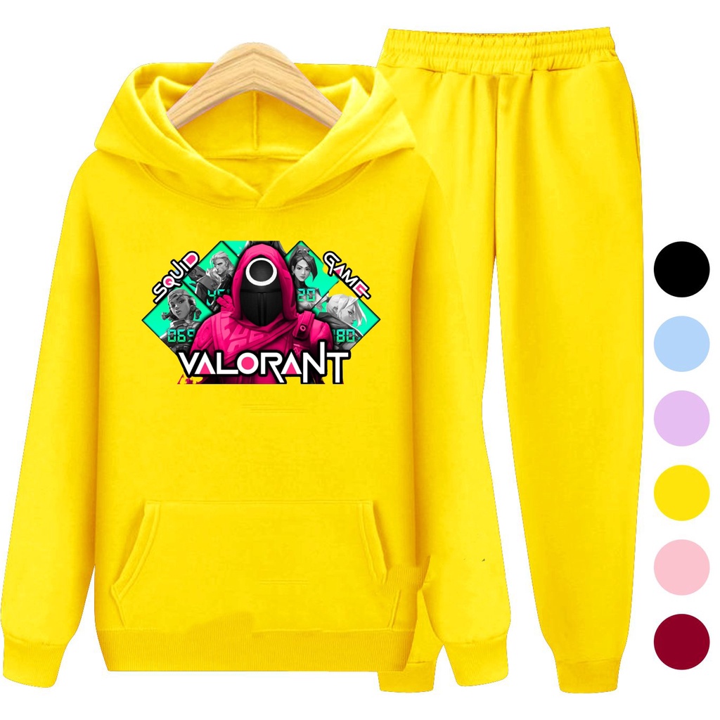 Setelan Sweater Hoodie GAME VALO / Sweater Anak Jaket Anak Laki-laki Perempuan Usia 3 -15 Tahun