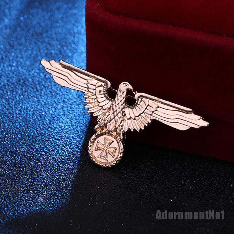 (Adornmentno1) Wwii Ww2 Bros / Pin Gaya Jerman Motif Elang / Militer Untuk Aksesoris Pria