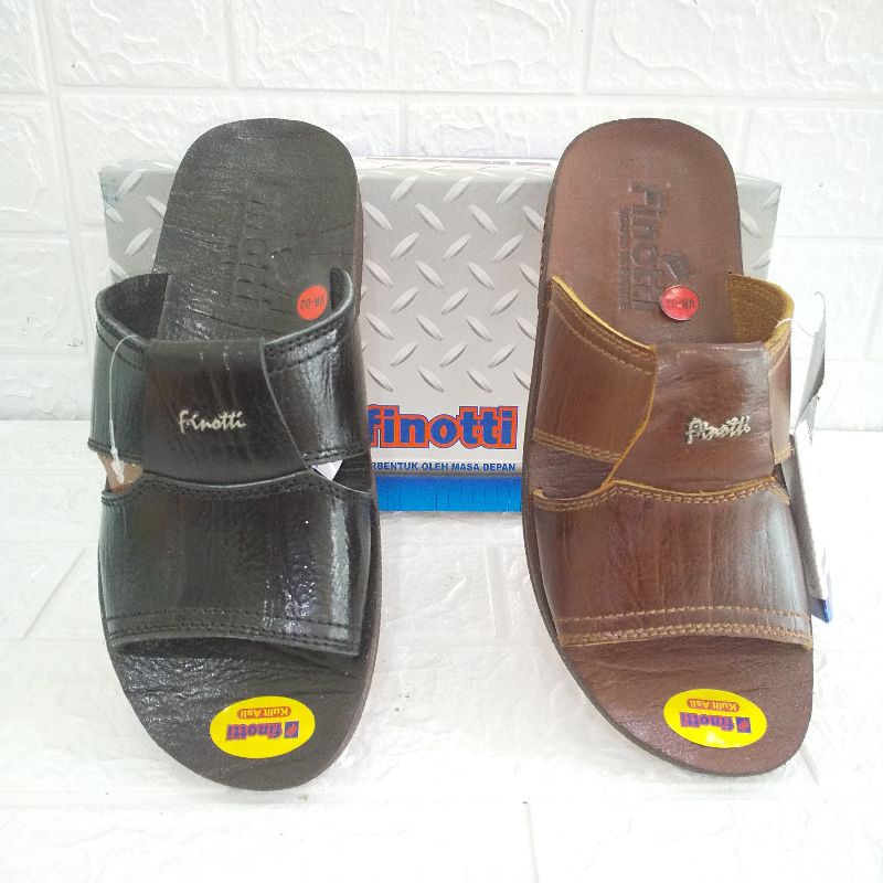 Sandal Kulit Finotti VR 02 | Sandal Sopan Kulit | Sandal Kokop Kulit | Sandal Finotti