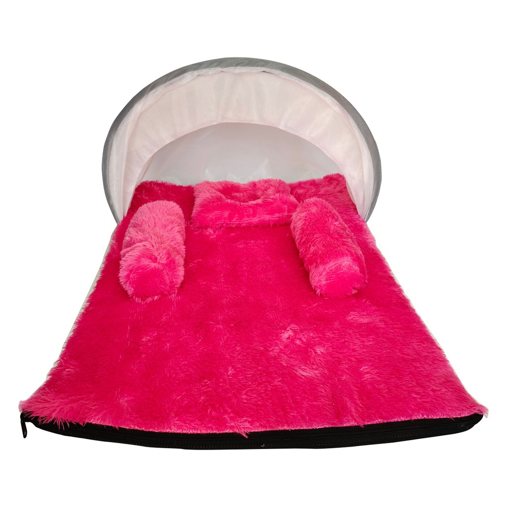 KASUR BAYI 1 SET LENGKAP MATRAS KELAMBU/ KASUR BAYI BULU / KASUR MATRAS BAYI / KASUR BAYI SET BANTAL GULING KELAMBU / BISA COD