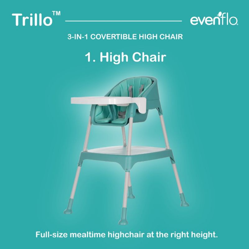 Kursi Makan Bayi 3in1 Evenflo Y9312 Trillo 3in1 High Chair