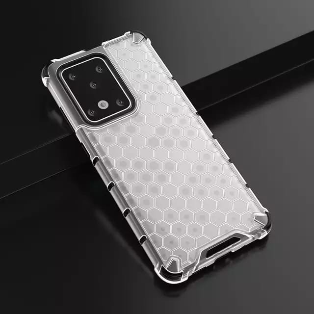 Samsung Note 10 Lite Soft Case Rugged Armor Honeycomb Series Clear