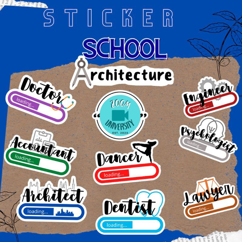 

SCHOOL DECO STICKER SATUAN CUTTING // FUTURE DOCTOR// FUTURE LAWYER
