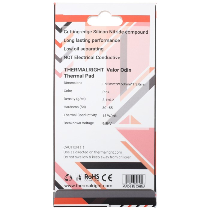 THERMALRIGHT VALOR ODIN Thermal Pad 95x50x3.0mm