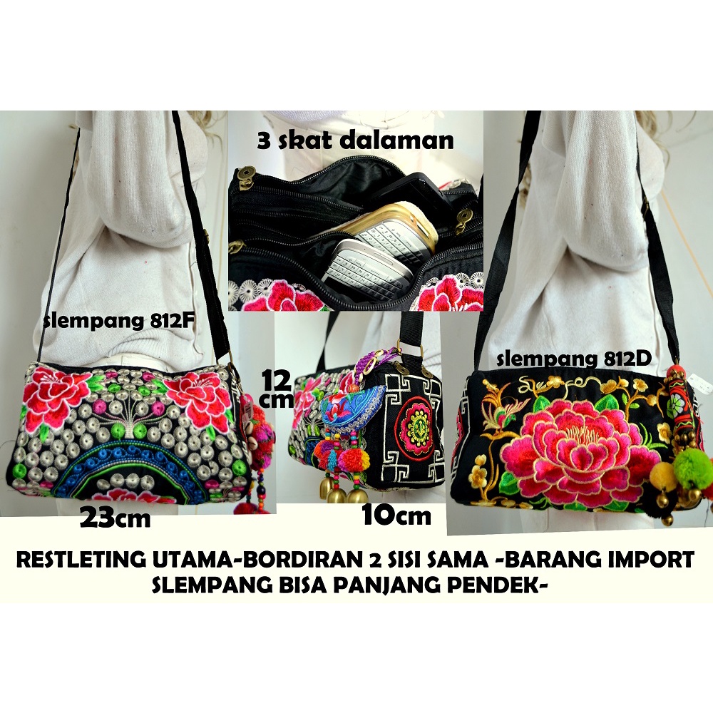 Jual Tas Bordiran Import/tas Thailand/tas Slempang/tas Etnik/clutch/tas ...