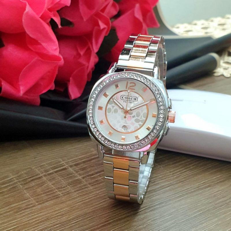 JAM TANGAN WANITA COACH CH431 STAINLES BEST SELLER