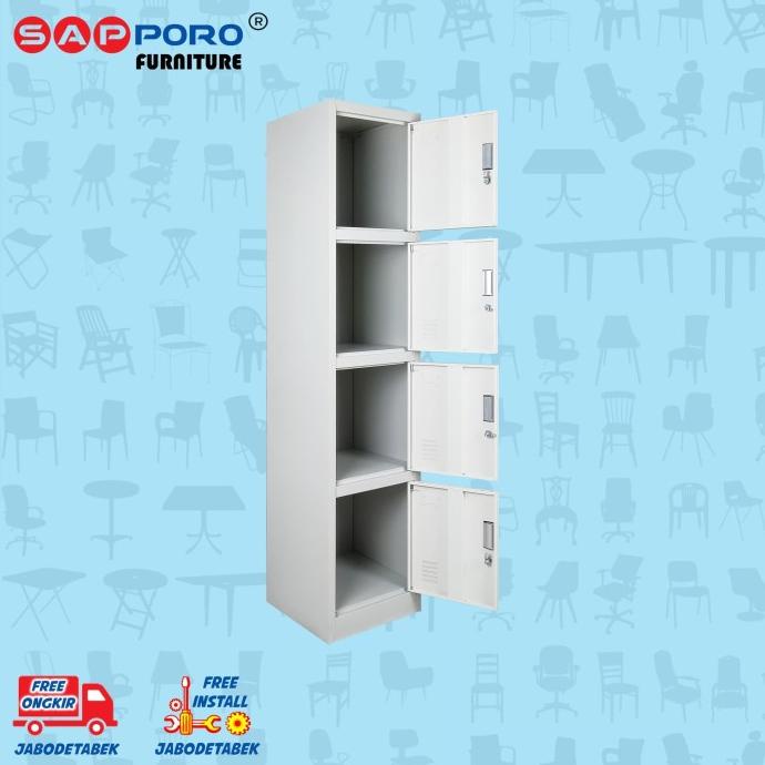 COD Locker Besi / Loker Besi 4 Pintu SAPPORO KOLN 4 - Light Traffic PROMOKode 3939