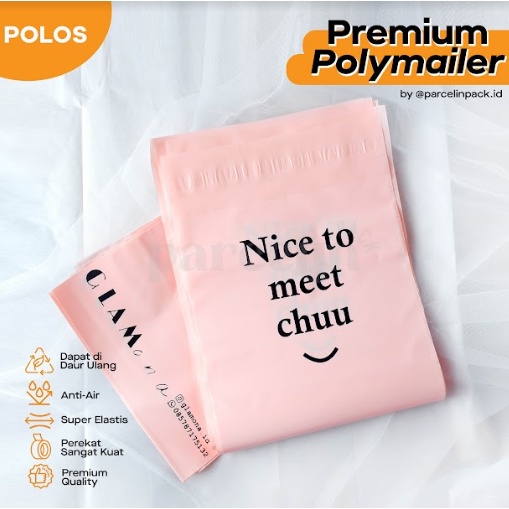 

POLYMAILER PREMIUM PINK / PLASTIK PACKING PEREKAT SABLON / PACKAGING HIJAB BAJU PRAKTIS / POLYMAILER AMPLOP
