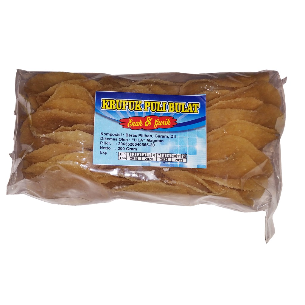 

Kerupuk Puli Bulat Lila