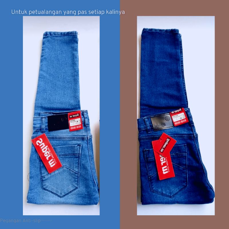 Celana Jeans Pensil Skinny Karet Cowok Pria Fashion Stretch 38 Dewasa Jin