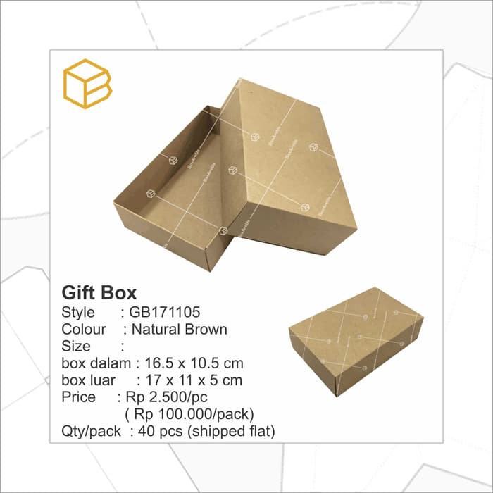 

Dijual GB171105 / GiftBox / BOx / Dus / Packaging / souvenir Box terbatas