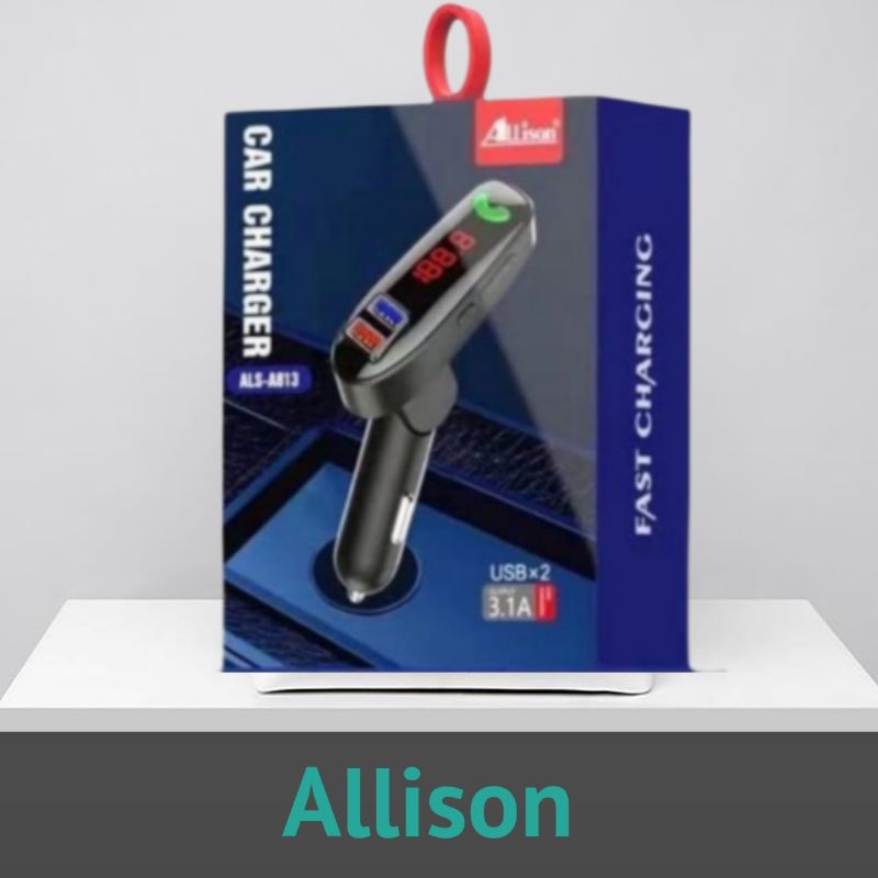 FM Transmitter Modulator Bluetooth MP3 Player Dual USB Car Charger Allison