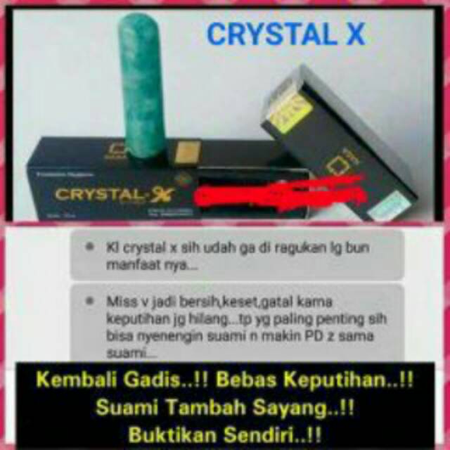 

CRYSTAL X asli PT.NASA ID N-401621