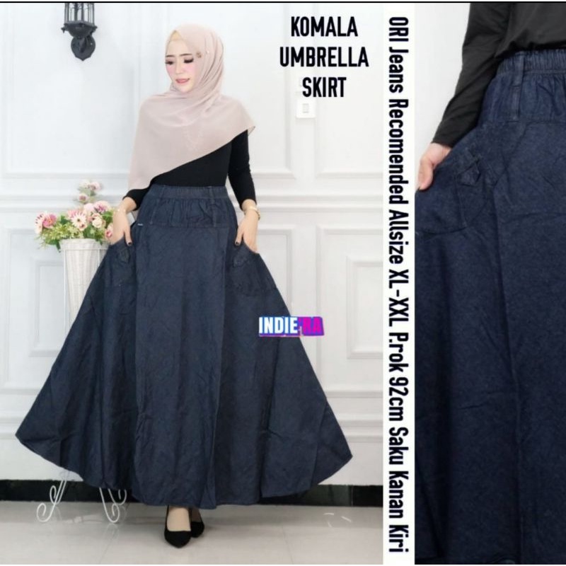 ROK JEANS PANJANG WANITA MODEL BARU BAWAHAN PEREMPUAN KEKINIAN  WANITA DEWASA  JEANS TERMURAH TERBAR