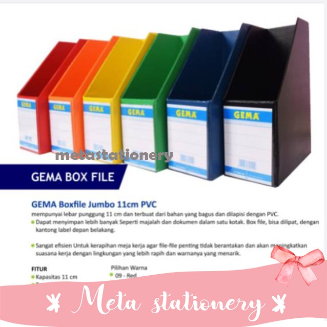 

File-Box- Gema Box File Jumbo 11 Cm Pvc - Hitam -Box-File.