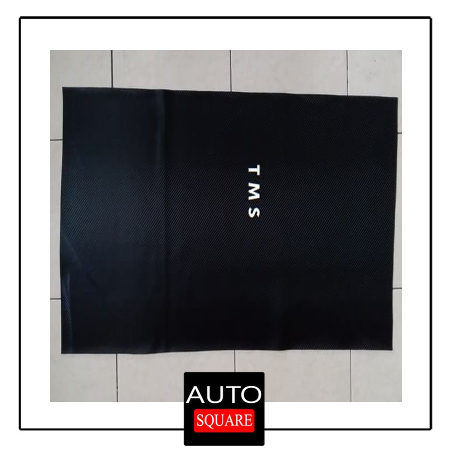 (DISKON) Kulit Jok Motor Karbon Carbon Hitam Polos