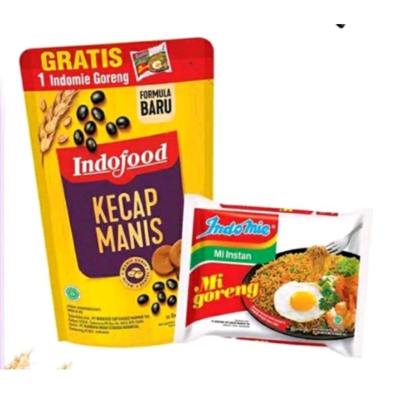 

kecap manis indofood + Indomie goreng 1 pcs