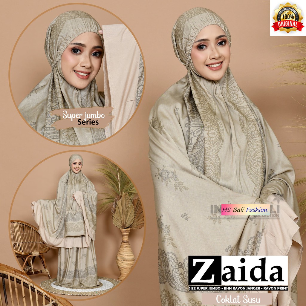 Mukena Dewasa Zaida/Mukena Bali/Mukena Super Jumbo Jumbo/Zaida Extra Super Jumbo