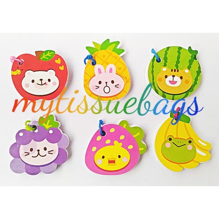 

souvenir ulang tahun paket alat tulis mini memo ani fruity