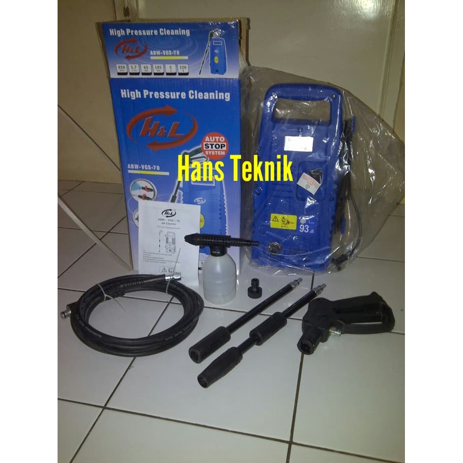 H&L ABW VGS 70 Mesin Semprot Air Jet Cleaner Steam Pencuci Mobil Motor