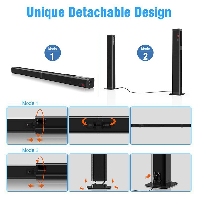 Weyon Sakura Soundbar TV Speaker Bluetooth Wireless Speaker Portable Soundbar