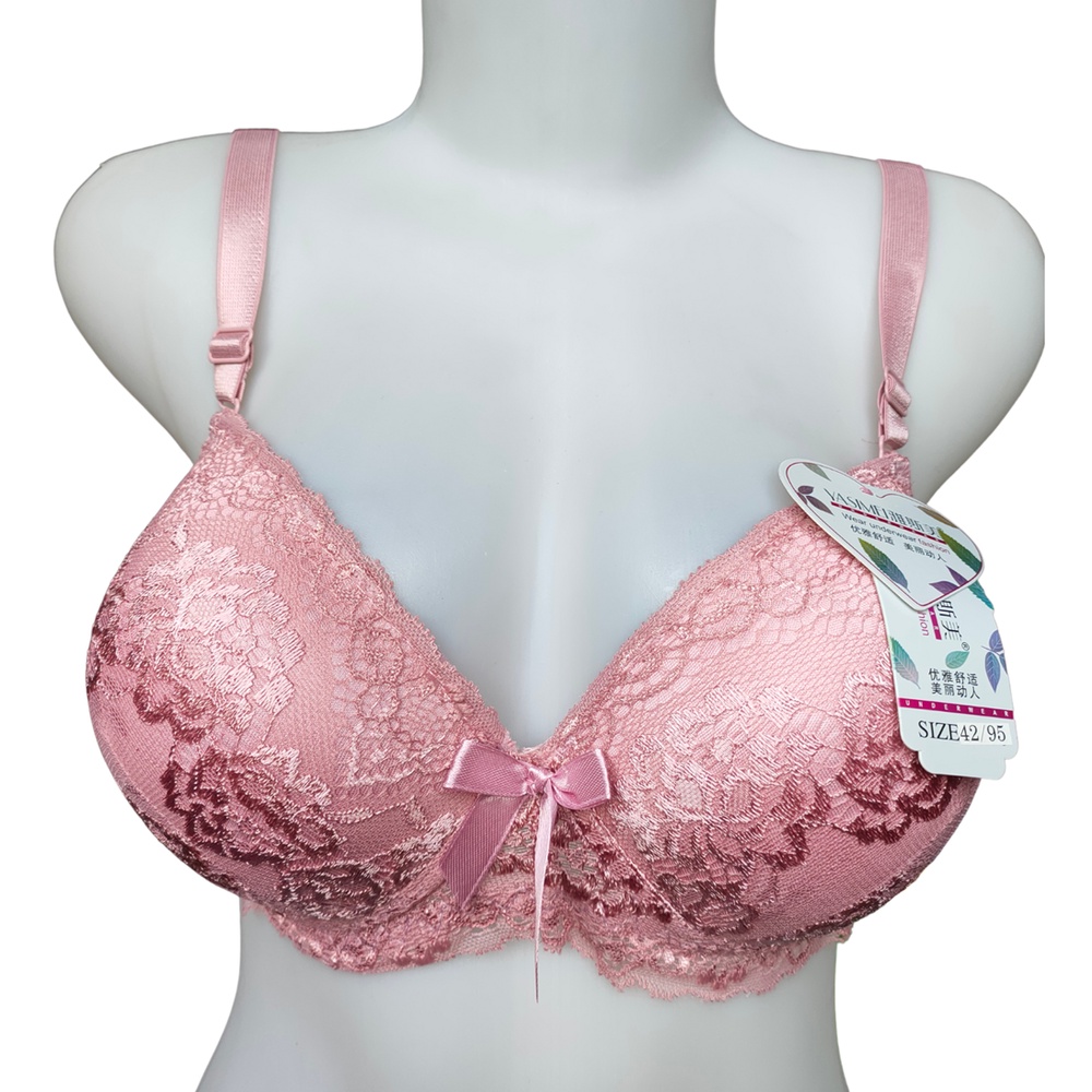 Bra Jumbo Kawat 36-42 Cup B Besar / BH Busa Tebal / Push Up Bra / BH Brukat Yasimei 5805