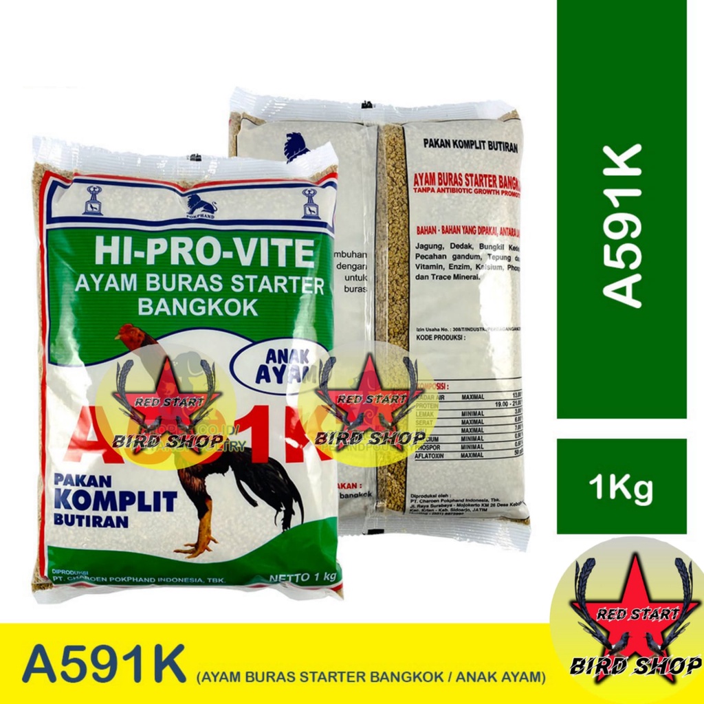 HI-PRO VITE A591K &amp; A594K PAKAN AYAM BURAS BANGKOK PIYIK &amp; DEWASA