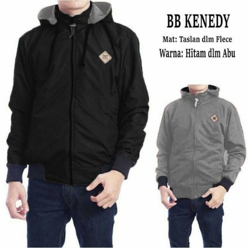 JACKET PARASUT BOLAK BALIK DC PRIA/WANITA