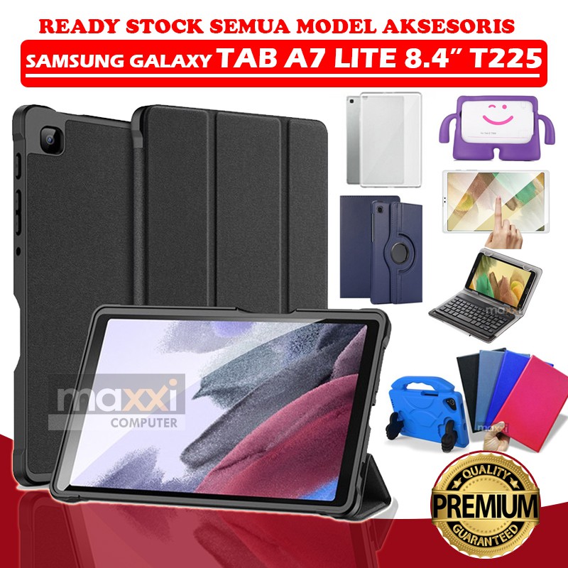 Samsung Galaxy Tab A7 Lite A 7 8.7 2021 SM T225 T220 Hard Soft Case Casing Cover Anti Gores Keyboard