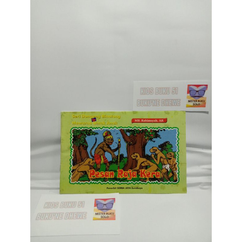 Buku Dongeng "Pesan Raja Kera"