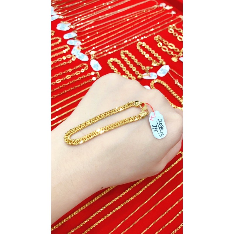 Gelang sampan anak emas asli 8k