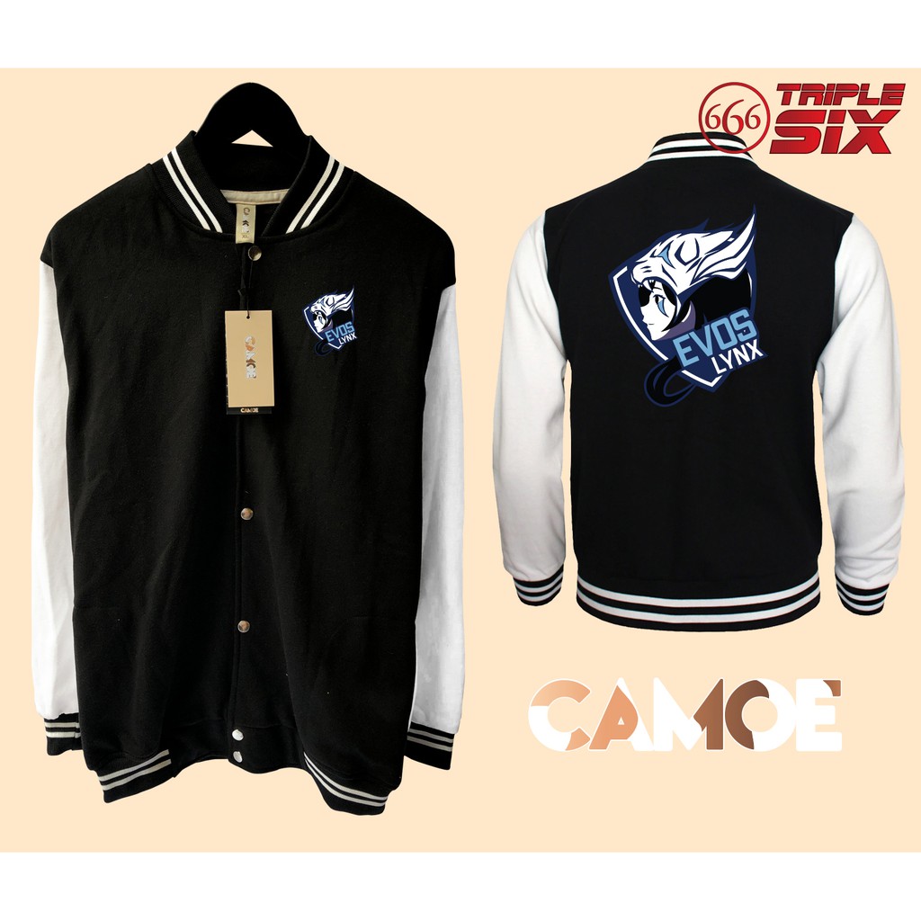Jaket Varsity Baseball Esports Gaming Evos Lynx