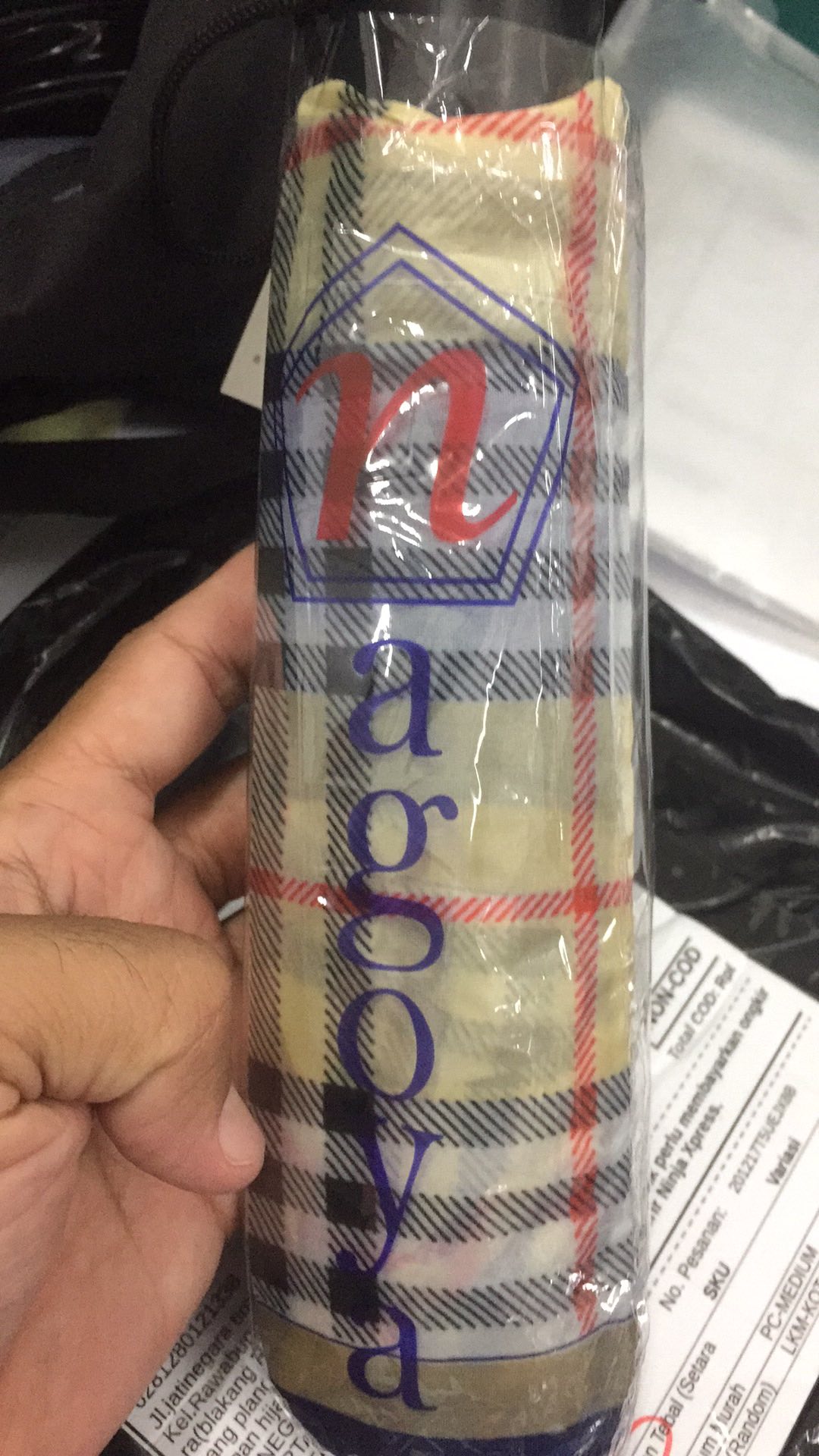 Payung Lipat Murah Motif Kotak (random)