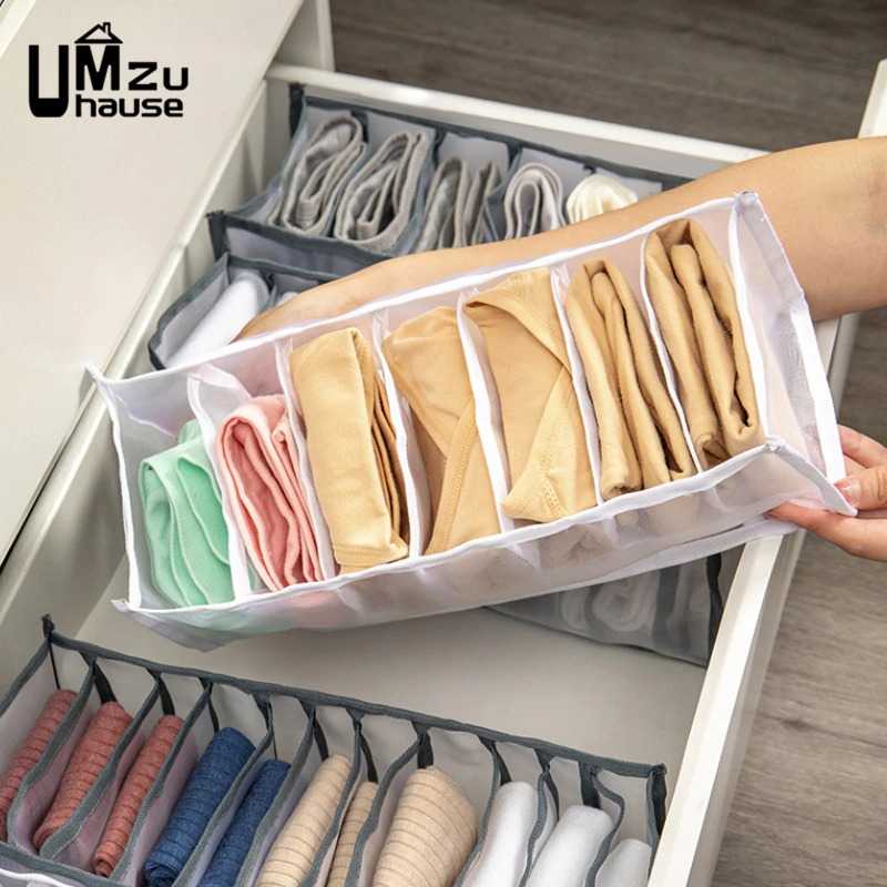 UMZuhause Kotak Sekat Pakaian Organizer Storage Bra Box 7 Grid