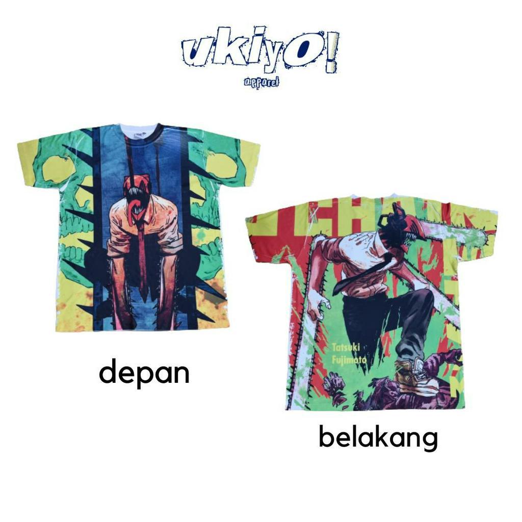 KAOS TAG THAILAND CHAINSAWMAN (AOP) ALL OF PRINTING | ANIME KOMIK COMIC FULLPRINT FULL PRINT T-SHIRT