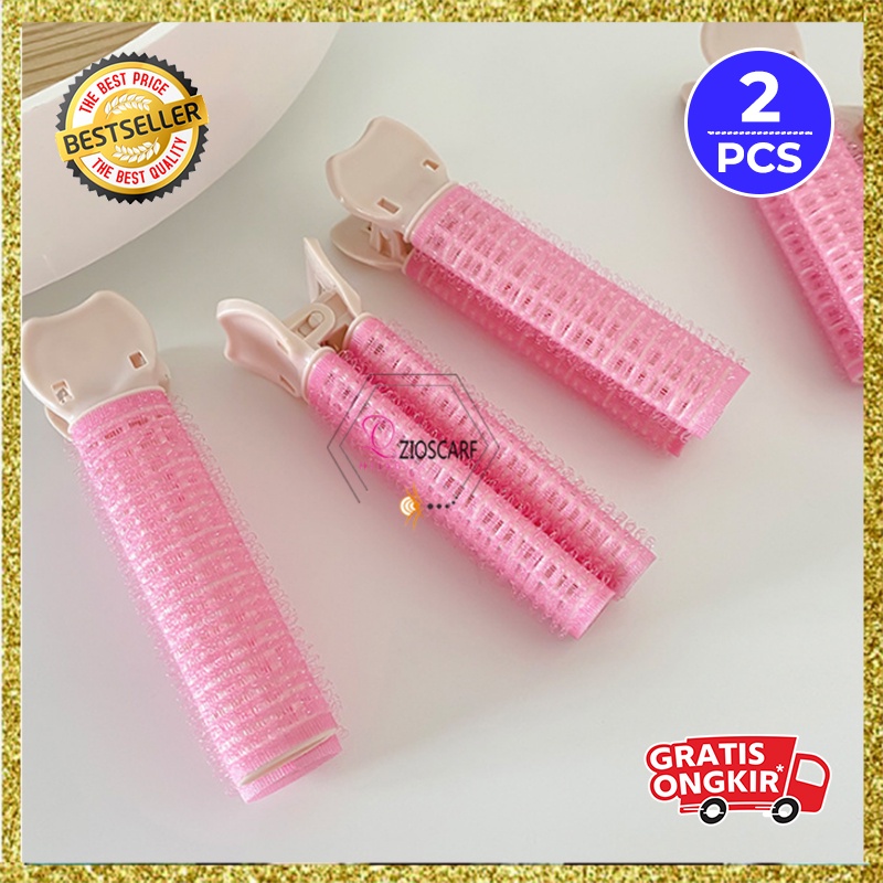 Roll Rambut VELCRO Korea Premium ISI 2PCS /Madame Poni Jepit / Hair Root Twin Hair Rollers AK25