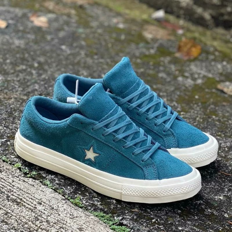 SEPATU CONVERSE ONE STAR OX CELESTIAL TEAL