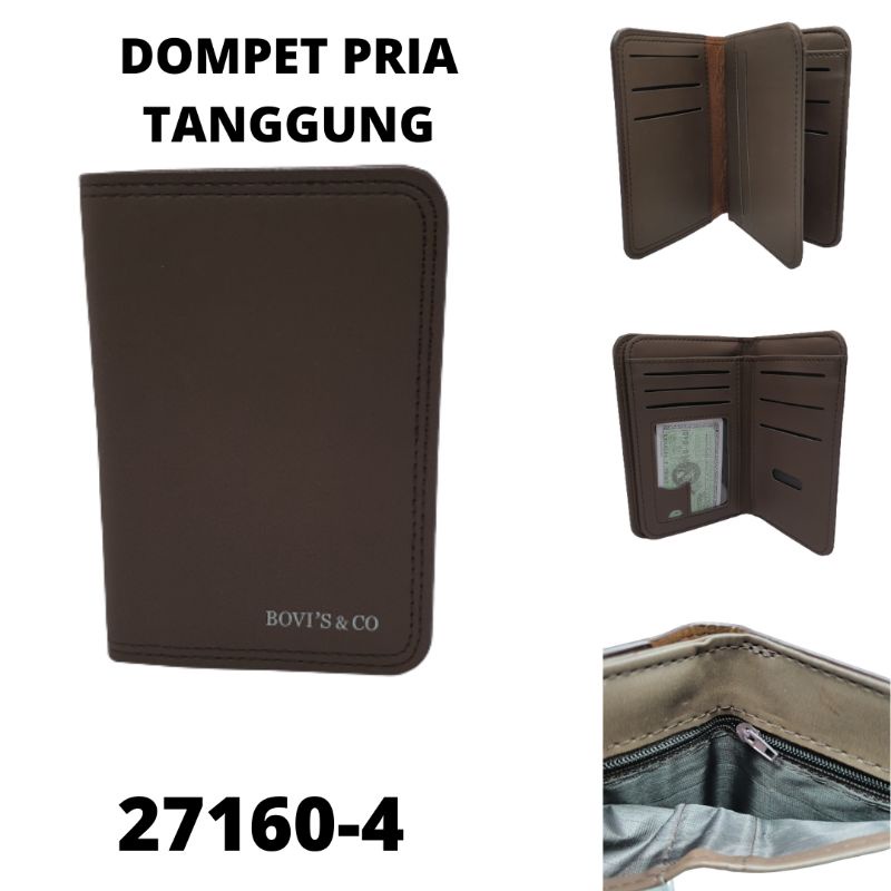 Dompet Pria Panjang 3/4, Bahan Kulit Sintetis, Harga Murah, Model Keren dan Terbaru, Kualitas Distro (27160-4)