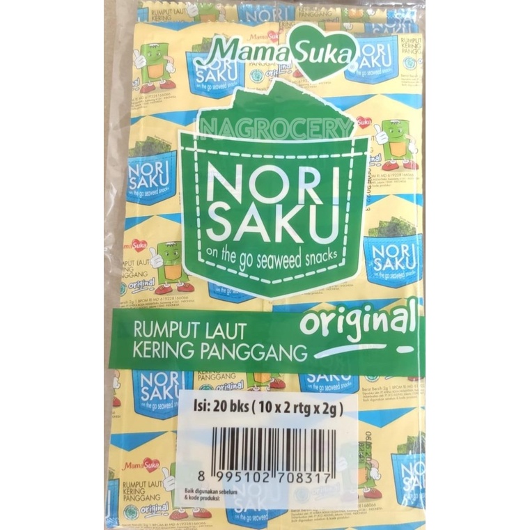 

NORI SAKU ORIGINAL PER PACK 2 renteng (20PCS)