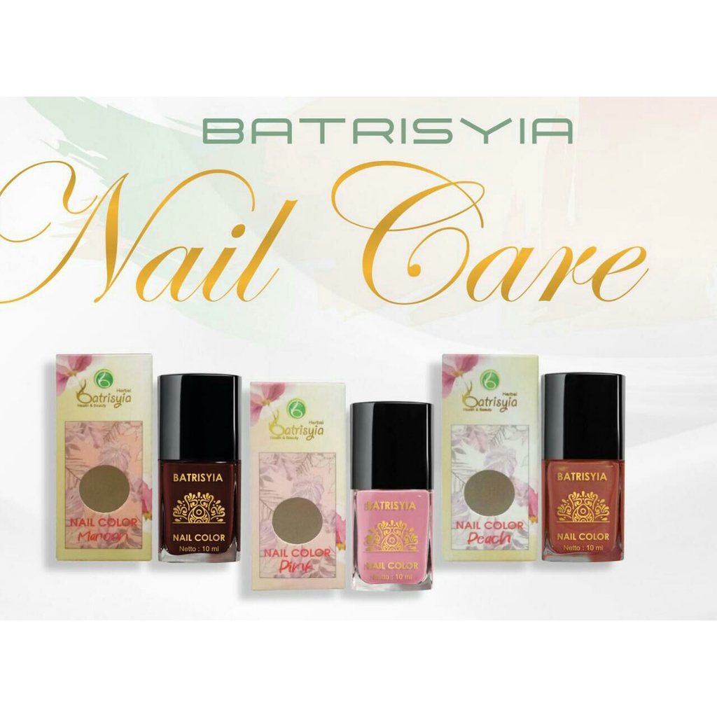 Nail Colour Kutek halal Batrisyia Herbal cat kuku Batrisya