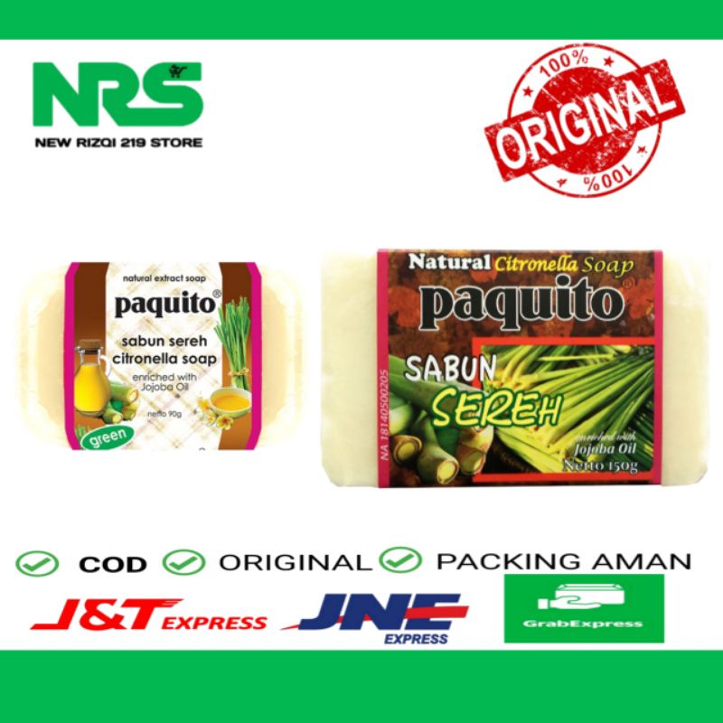 Paquito Soap Sereh 90g / 150g - SABUN PAQUITO SEREH